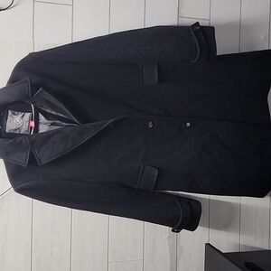 NWOT Vince Camuto Womens Black Trench Coat